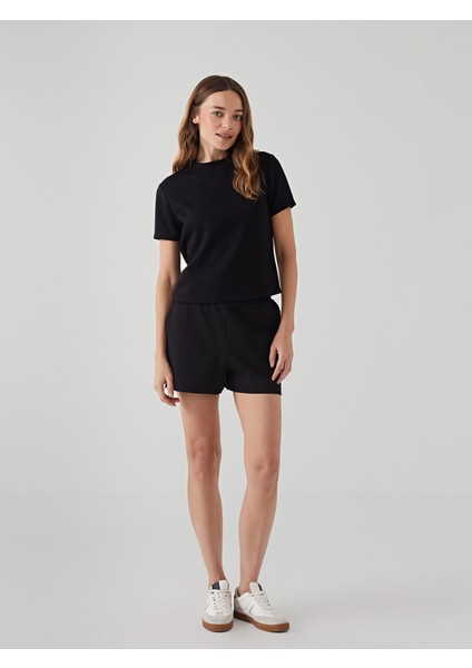 Yeni Sezon Beli Lastikli Kadın Şort