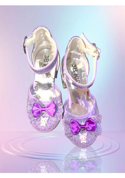 Kuromi Işıklı Elbise Kostüm Bubble Saç Kuromi Taç Kuromi Topuklu Ayakkabı Eldiven Seti Düğün Parti indirimleri