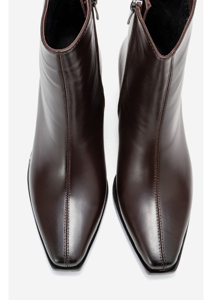 Lexıa Kahverengi Cilt Hakiki Deri Kadın Western Bot fiyatları