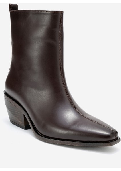 Lexıa Kahverengi Cilt Hakiki Deri Kadın Western Bot modelleri