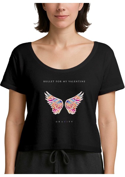 Bullet For My Valentine Gravity Siyah Kadın Tişört
