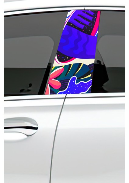 Araç Kapı Direk Kaplama Folyosu Desenli (Sağ Sol Takım) (2 Adet) - 22X50 cm fiyatları