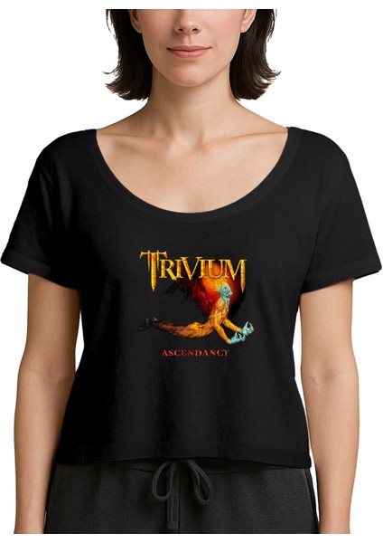 Trivium Ascendancy Siyah Kadın Tişört