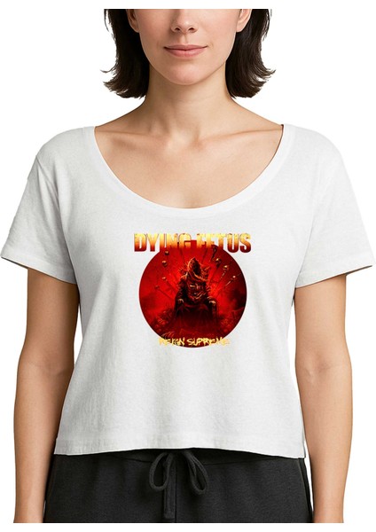 Dying Fetus Reign Supreme Beyaz Kadın Tişört