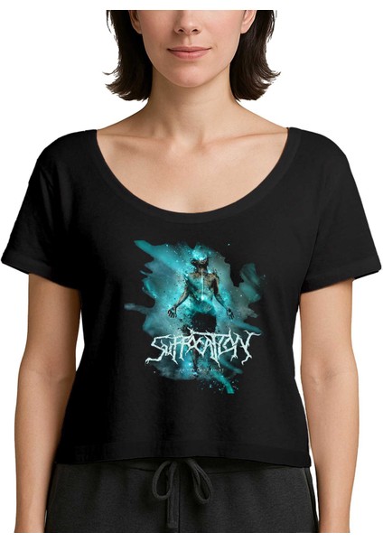 Suffacation Of The Dark Light Siyah Kadın Tişört