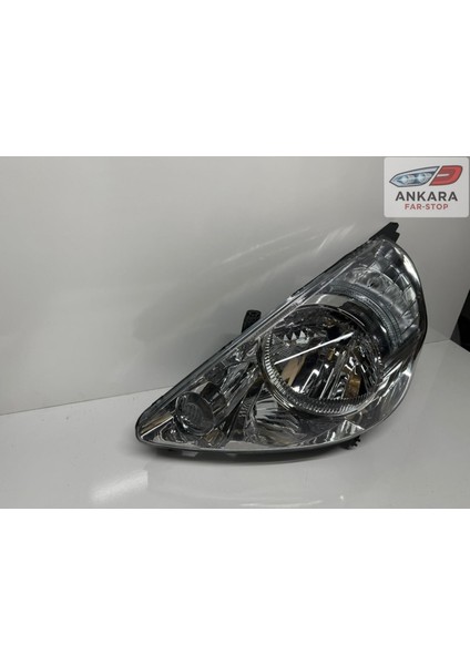 Honda Jazz 2002 - 2006 Ön Far Lambası Sol Manuel - Motorsuz (Içi Beyaz Tip - Sol)