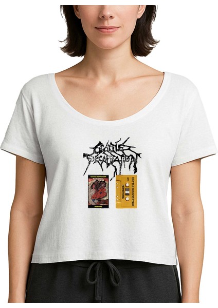 Cattle Decapitation Homovore Beyaz Kadın Tişört