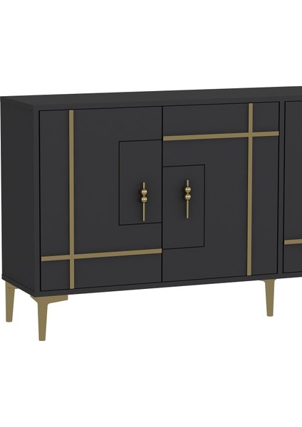 Simgedd (KX180) Konsol Antrasit-Altın indirimleri