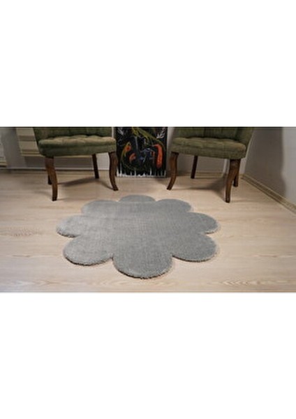 2'li Açık Gri Banyo Halısı Yumuşak Post Peluş Klozet Takımı Makinede YIKANABILIR(60X60 ve 80X80)