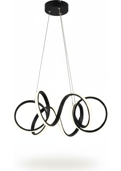 DG1156 Led-Rgb Avize – Beyaz/siyah (Yerli Üretim)