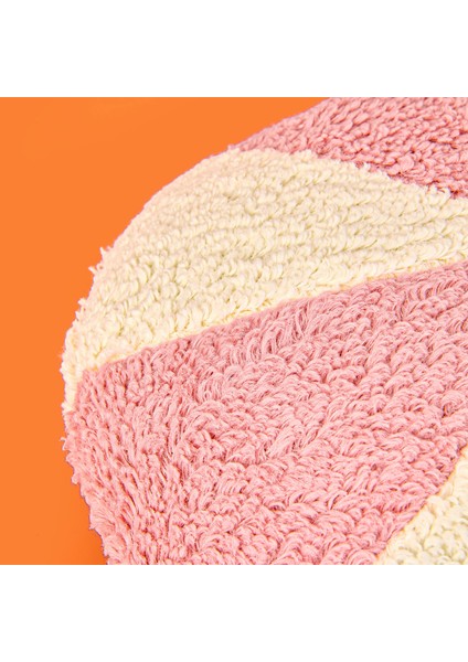 Soft Şeker Figürlü Yastık - Beyaz / Pembe - 35X35 cm indirimleri