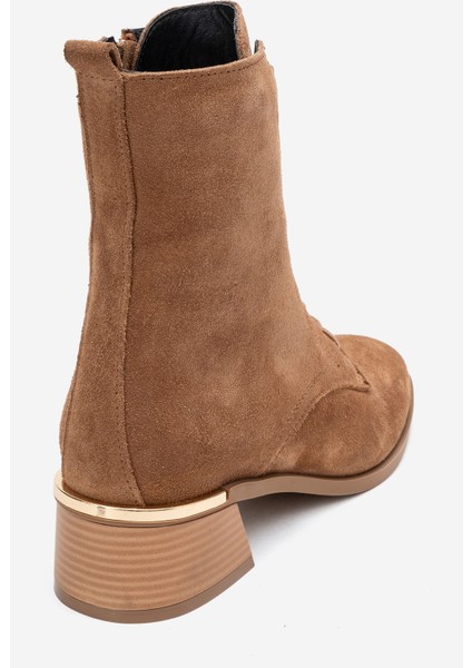 Avıa Toprak Süet Hakiki Deri Hakiki Deri Kadın Kalın Topuklu Bot indirimleri