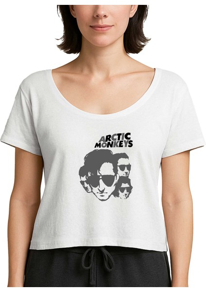 Arctic Monkeys Group 2 Beyaz Kadın Tişört