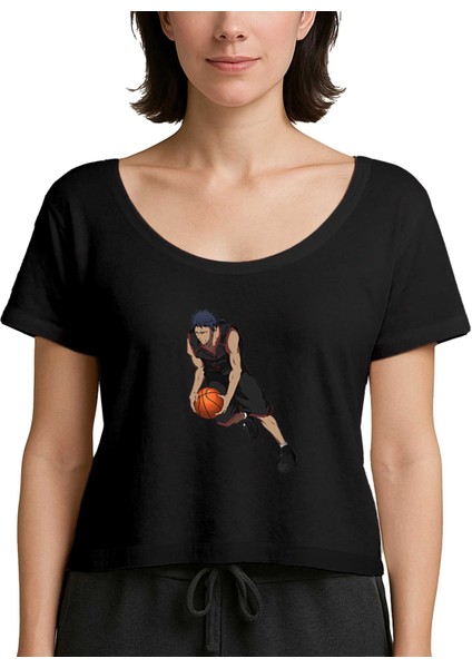 Black Baller Anime Siyah Kadın Tişört