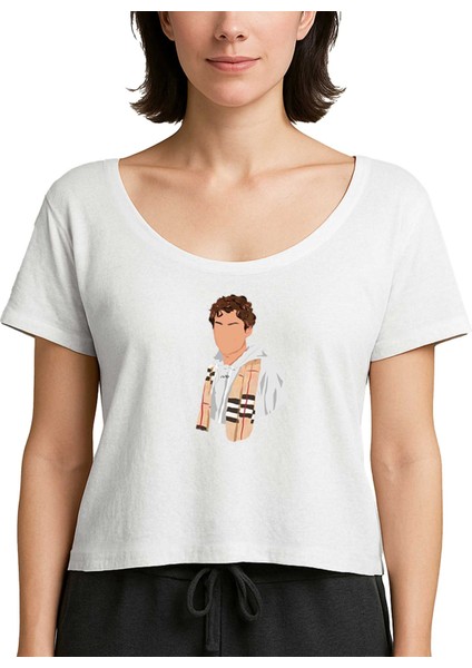 Young Royals August Beyaz Kadın Tişört