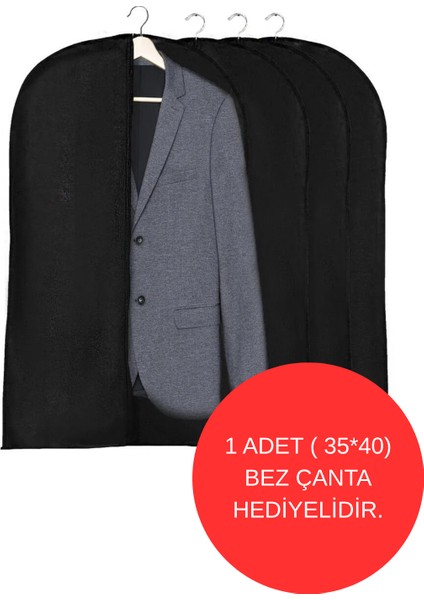 Takım Elbise Kılıfı, Kıyafet, Elbise Taşıma Kılıfı, Kulplu Gamboç Siyah 100 Gr, Elbise Hurcu