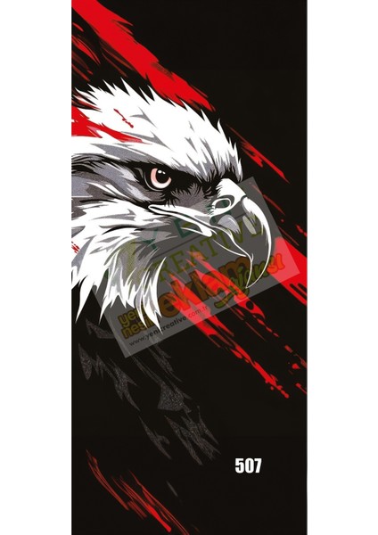 Araç Kapı Direk Kaplama Folyosu Kartal Desenli (Sağ Sol Takım) (2 Adet) - 22X50 cm fiyatları