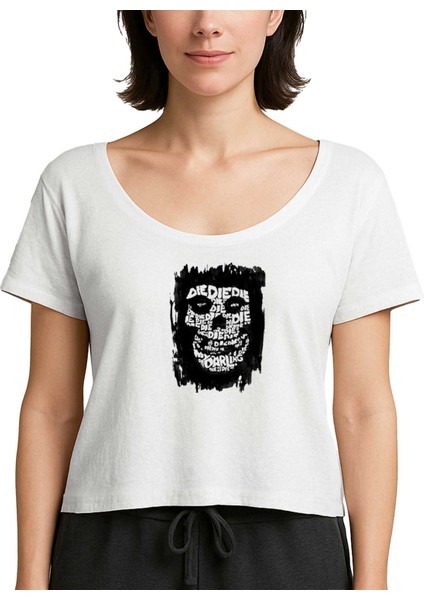 Misfits Die Die My Darling Beyaz Kadın Tişört