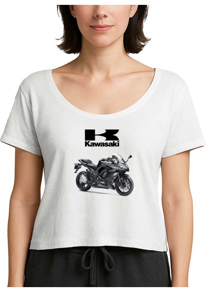 Hkawaski Ninja 1000 Beyaz Kadın Tişört