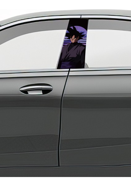 Araç Kapı Direk Kaplama Folyosu Desenli (Sağ Sol Takım) (2 Adet) - 22X50 cm