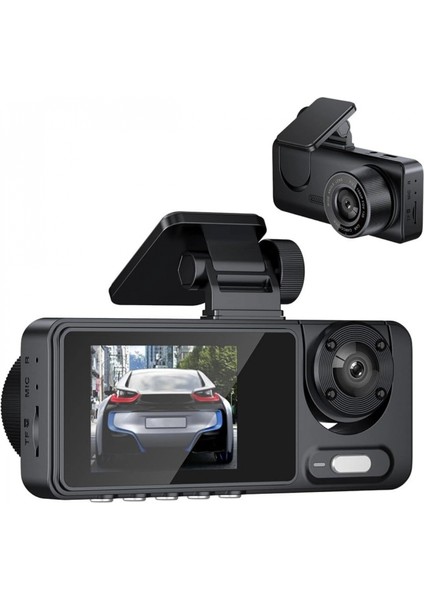 Y15 Çift Lensli Full Hd 1080P Araç Içi Kamera Dvr 170 Geniş Açı G-Sensör, Döngü Kaydı, Gece Görüşü fiyatları