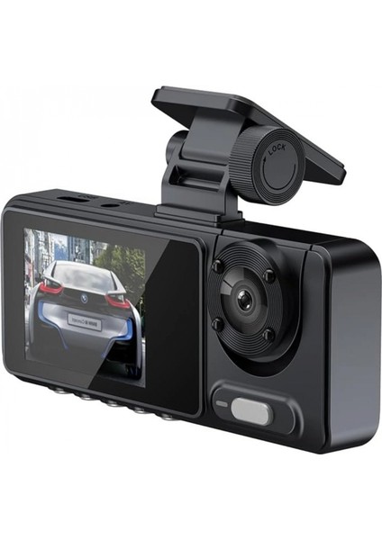 Y15 Çift Lensli Full Hd 1080P Araç Içi Kamera Dvr 170 Geniş Açı G-Sensör, Döngü Kaydı, Gece Görüşü modelleri