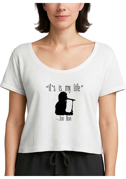 Bon Jovi It's My Life Beyaz Kadın Tişört