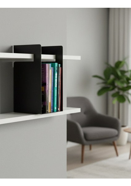 Cube Kitaplık ve Çalışma Masası Düzenleyici - Siyah