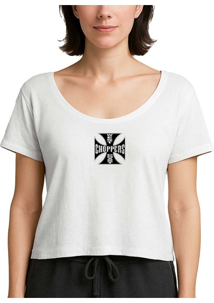 West Coast Choppers Beyaz Kadın Tişört