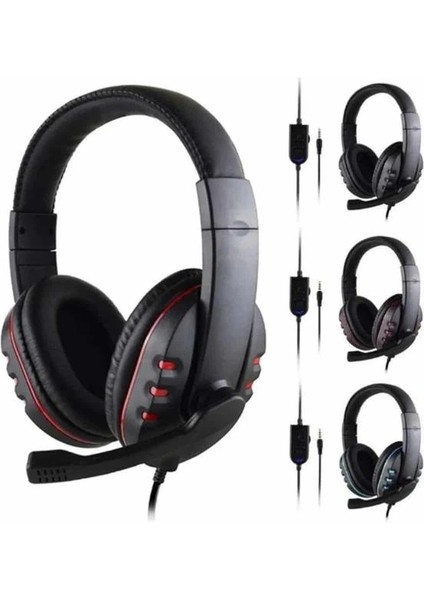 Oyuncu Kulaklığı Kulak Üstü Kablolu Stereo Mikrofonlu Yumuşak Kulak Yastığı fırsatları