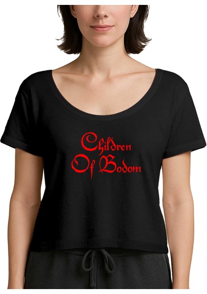 Children Of Bodom Yazı Siyah Kadın Tişört