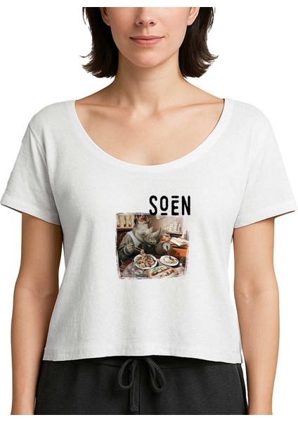 Soen Tellurian Beyaz Kadın Tişört
