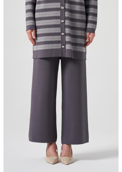 Merserize Bol Paça Pantolon 002 Füme