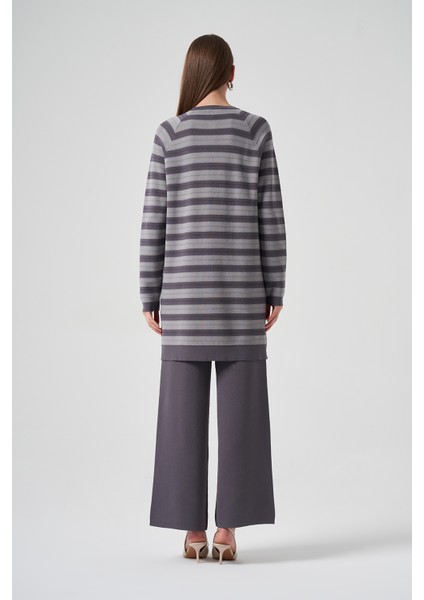 Merserize Bol Paça Pantolon 002 Füme modelleri