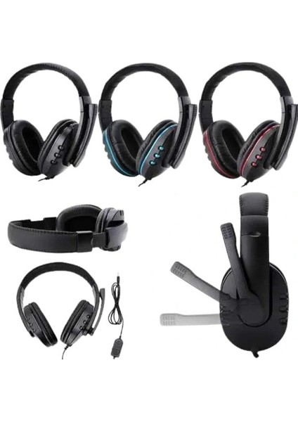 Mikrofonlu Gamer Kulaklık Oyuncu Kulaklığı Yüksek Ses Kaliteli Stereo Yumuşak Yastıklar