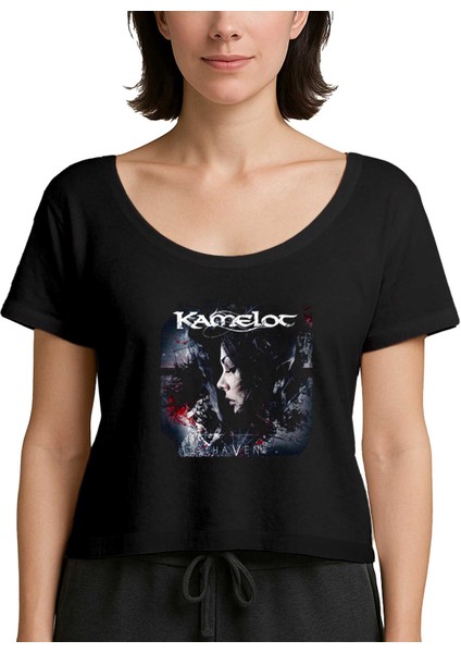 Kamelot Haven Siyah Kadın Tişört