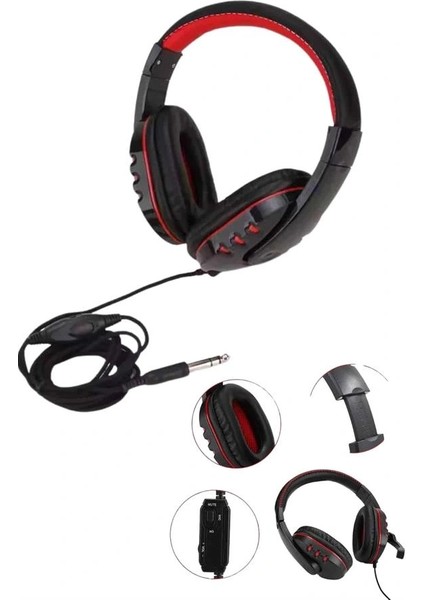 Mikrofonlu Gamer Kulaklık Oyuncu Kulaklığı Yüksek Ses Kaliteli Stereo Yumuşak Yastıklar indirimleri