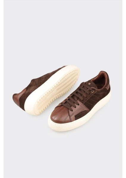 Kahve Deri Erkek Spor Ayakkabı modelleri