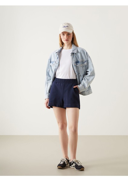 Yeni Sezon Beli Lastikli Kadın Şort