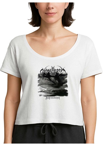 Nargaroth Jahreszeiten Beyaz Kadın Tişört