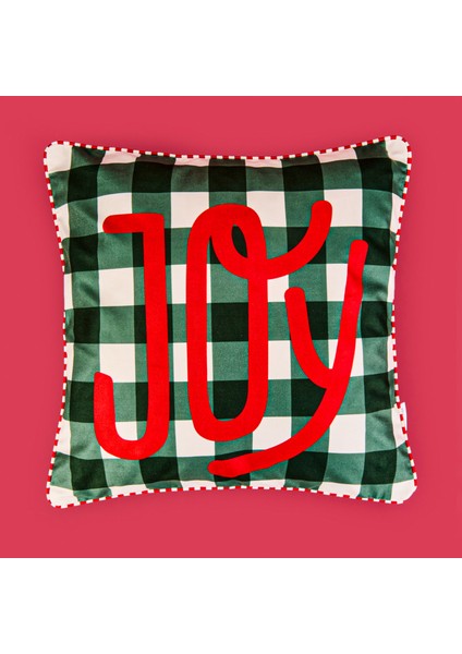 Soft Joy Kırlent - Ekru / Yeşil - 45X45 cm fiyatları