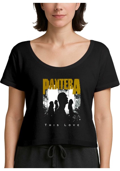 Pantera This Love Siyah Kadın Tişört