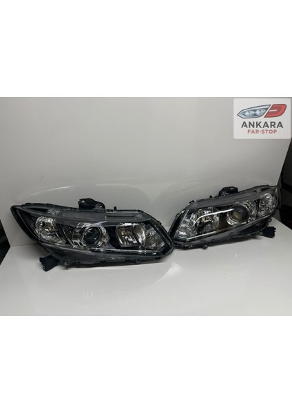 Honda Civic Fb7 2012 - 2015 Ön Far Lambası Sağ - Sol Takım Zenonsuz Tip (Xenonsuz Tip - 2 Far) fiyatları