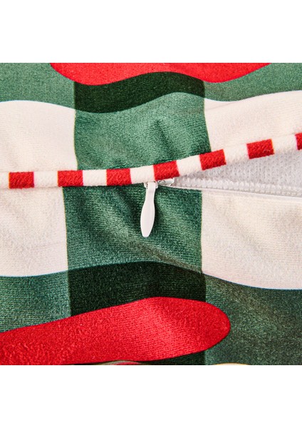 Soft Joy Kırlent - Ekru / Yeşil - 45X45 cm indirimleri