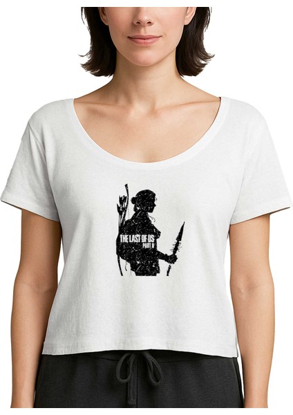 The Last Of Us 2 Ellie Face Beyaz Kadın Tişört