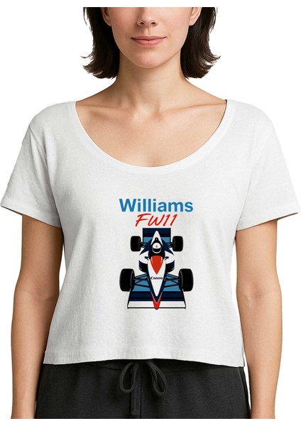 F1 Williams Beyaz Kadın Tişört