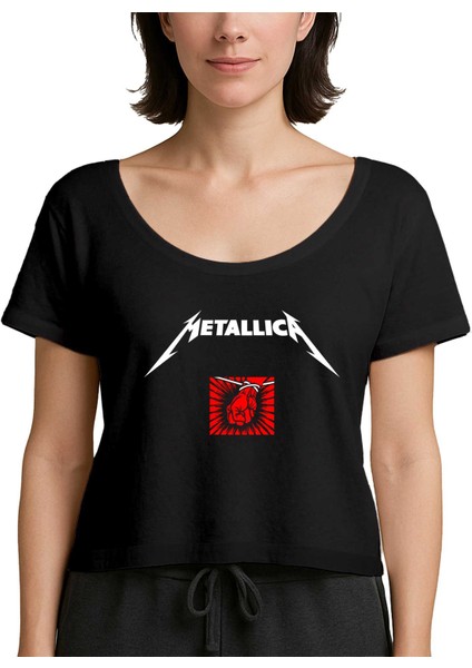Metallica St. Anger Siyah Kadın Tişört