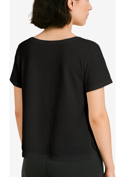 Designer Help Me Siyah Kadın Tişört modelleri