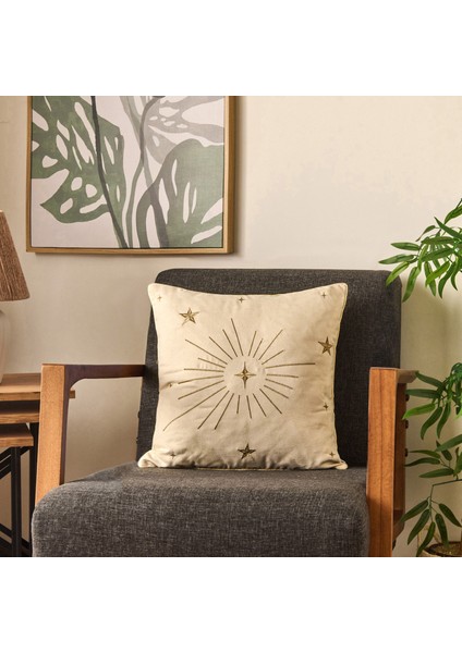 Soft Stella Kırlent - Ekru - 45X45 cm