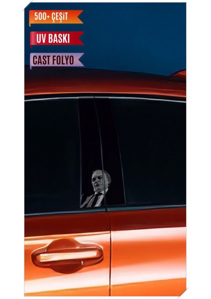 Araç Kapı Direk Kaplama Folyosu Laz Ziya Desenli Uyumlu (Sağ Sol Takım) (2 Adet) - 22X50 cm